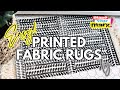 Printed Fabric Rug DIY