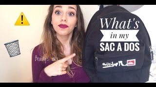 What's in my sac a dos - Beauty's ines