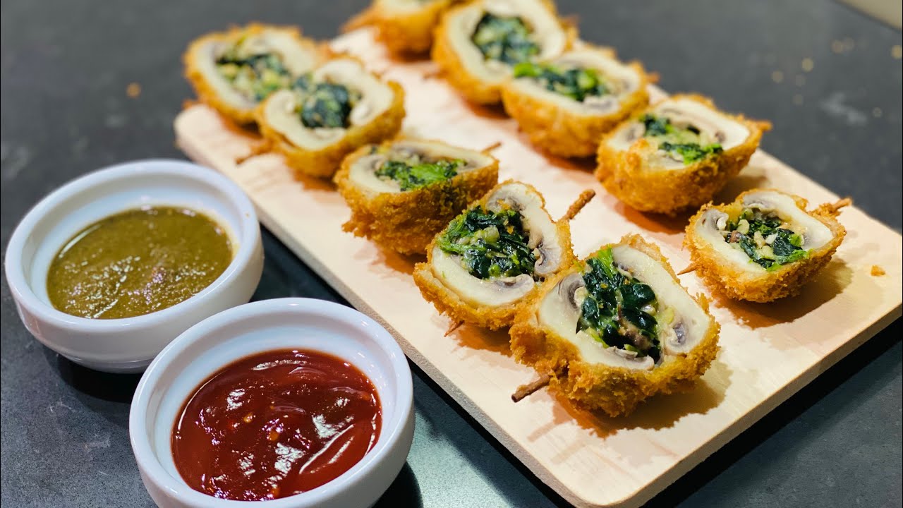 Mushroom Duplex Crispy Stuffed Mushroom 🍄 YouTube