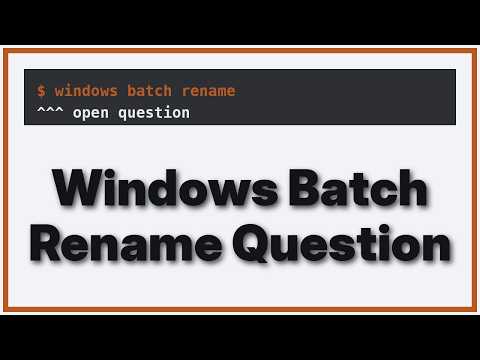 Batch Rename (remove specific character) Files (2 Solutions!!)