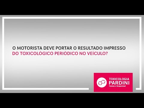 O motorista deve portar o resultado impresso dotoxicológico periódico no veículo?