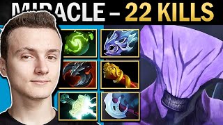 Faceless Void Dota Gameplay Miracle with 22 Kills and Mjolnir