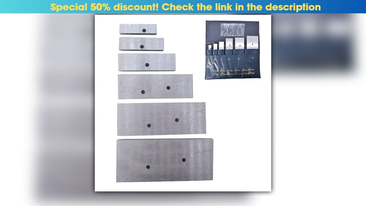 6 Pcs Adjustable Parallel Set 38 214 HardenedSteel Accuracy Parallels Set for Layout Inspection