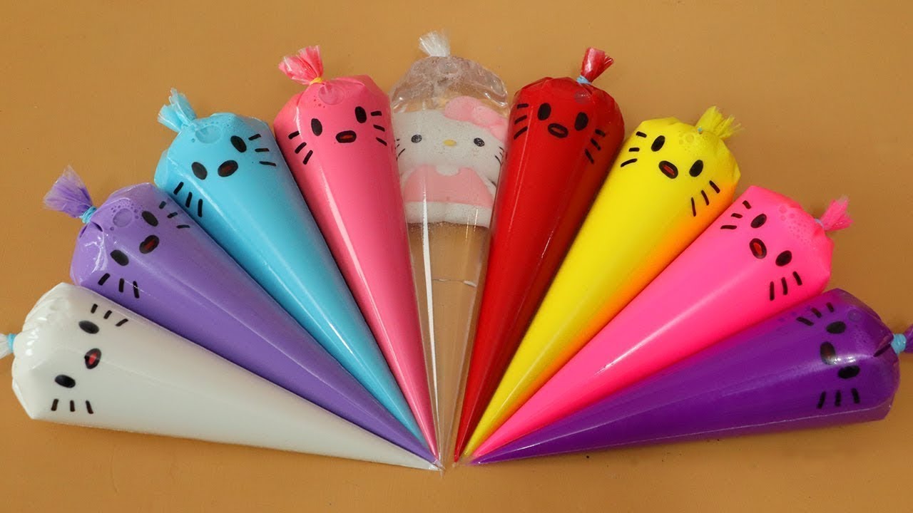 Making Slime with Piping Bags! Most Satisfying Slime Video★ASMR★#ASMR #PipingBags