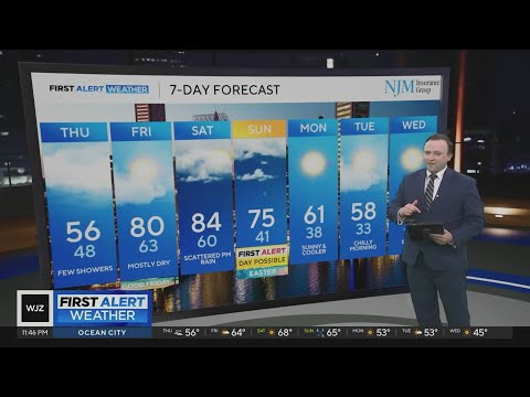 Cooler temperatures follow storms in Maryland - YouTube