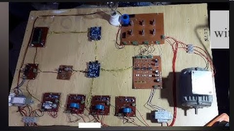 single to three phase inverter with induction motor speed control and monitoring system|Urdu|