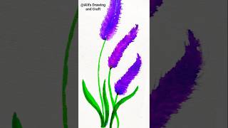 Easy Lavender Flower Painting with Markers | Step-by-Step Art Tutorial for Beginners