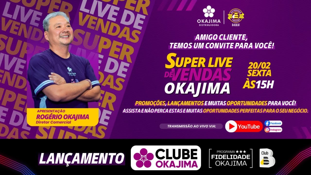 SUPER LIVE DE VENDAS OKAJIMA