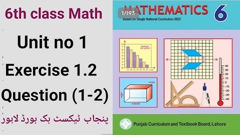 Unit No 1 Factors and Multiples 6th Class Math New Book || Exercise 1.2 Question No 1 - 2