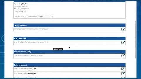 Entering Coursework Part 1