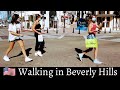 2020 [4K] Walking in Beverly Hills' Luxury Shopping and Dining Area. Dash Cam Tours