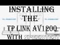 TP-LINK AV1200 Powerline Gigabit Ethernet Adapter Install and SpeedTest