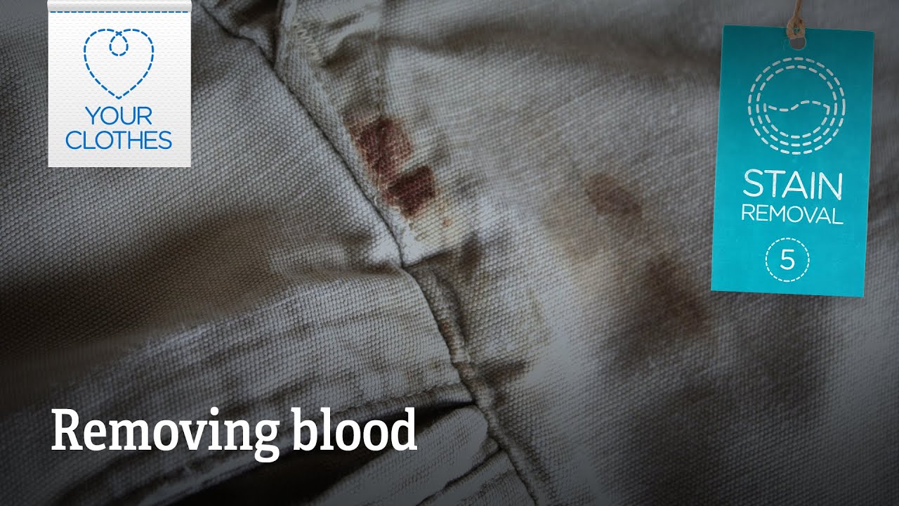 Stain removal: how to remove blood stains from clothes 
