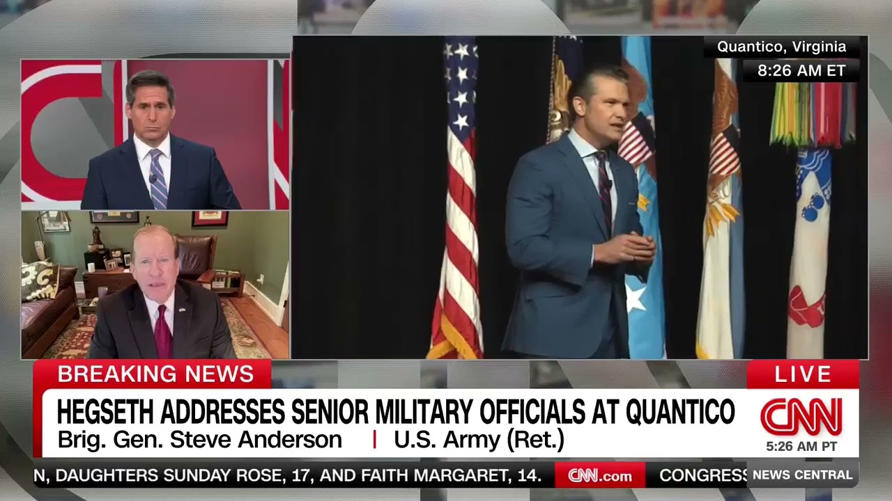 Retired general criticizes Pete Hegseth's speech