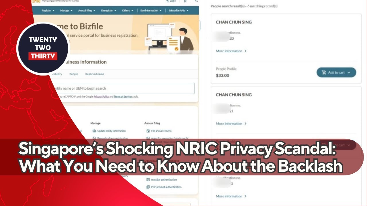 Singapore S Shocking Nric Privacy Scandal What You Need To Know About