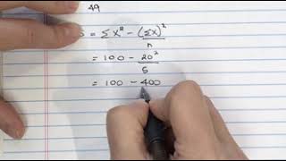 Variability - Variance & Standard Deviation - Chapter 4 Question 9b