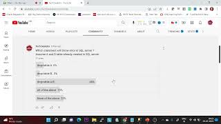 Interview Question | Drop Table | SQL Server