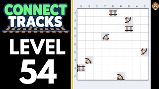 Connect Tracks: Logic Puzzle Level 54 Walkthrough