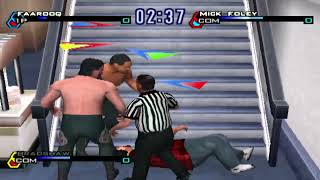 WWF Smackdown! Just Bring It - PS2 Gameplay - Faarooq vs Mick Foley - Hardcore Match