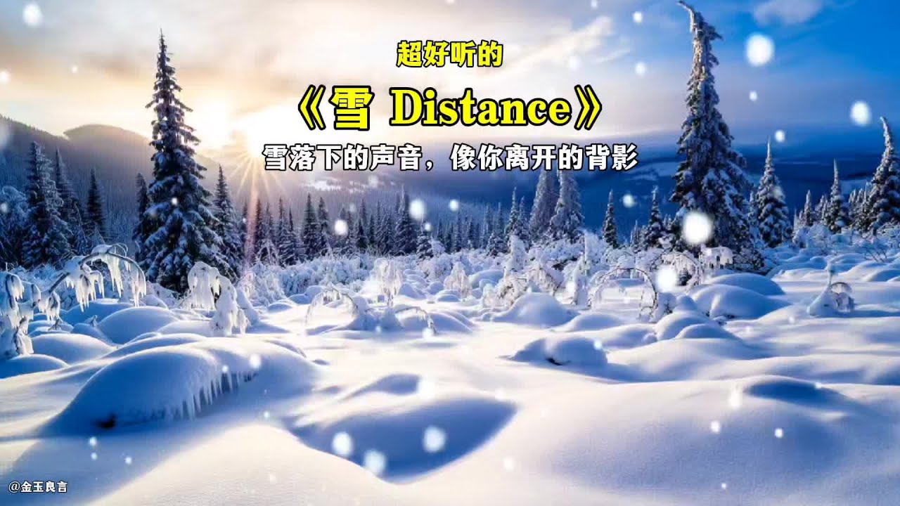 歌曲《雪 Distancee》,雪落无声,距离成冰,孤独在冷冽中蔓延#雪distance #冰雨歌曲 #内容启发搜索#创作者中心#雪 ...