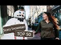 Funny scary snowman hidden camera prank top 50