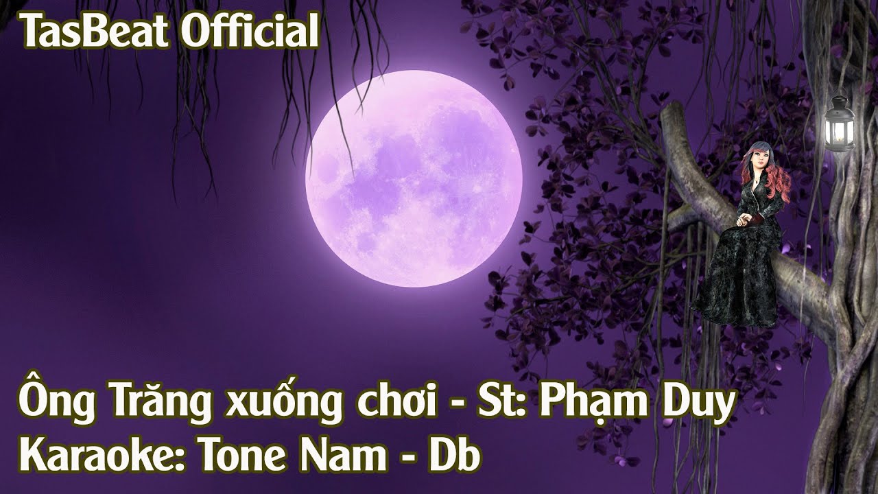 Karaoke Ông Trăng Xuống Chơi - Tone Nam | TAS BEAT