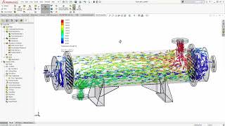 CFD SIMULATION FOR HEAT EXCHANGER | CFD SIMULATION | SOLIDWORK | SHELL & TUBE SIMULATION