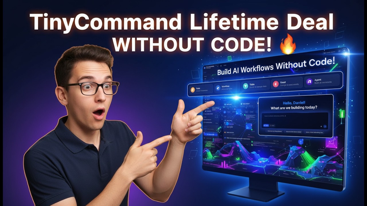 TinyCommand Lifetime Deal 🔥 Build AI Workflows Without Code - YouTube
