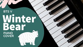 Winter Bear - BTS V | piano cover + link to sheets screenshot 5