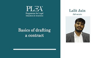 Basics of drafting a contract by Lalit Jain