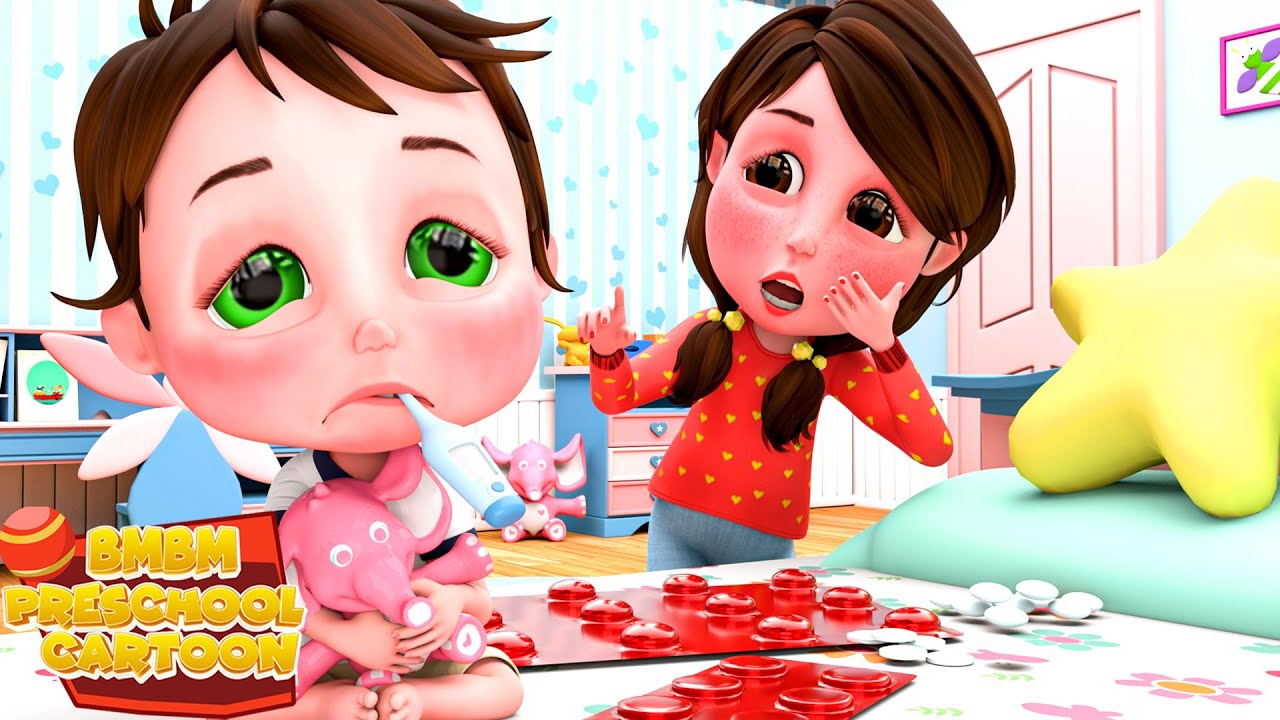 Sick Song (NEW Edition) | +More | Bmbm Preschool Cartoon Nursery Rhymes ...