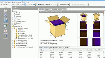 CubeMaster - How to build a carton load with the different boxes