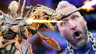 Guns Armor and DINOSAURS! Cyberzoic Badlands Sentry and Gunrunner