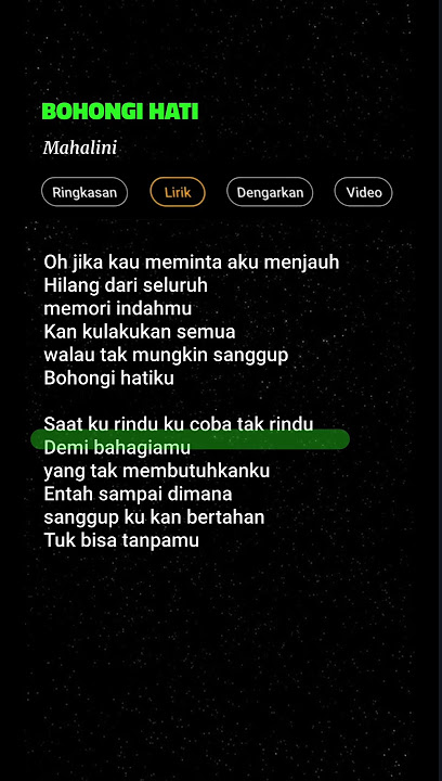 Mahalini - Bohongi Hati #shorts #lagusedih #lagugalau #quotes #story #motivation