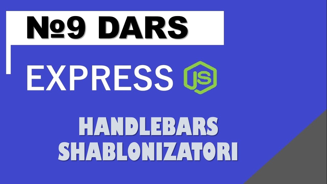 Shablonizatorlar va Handlebars