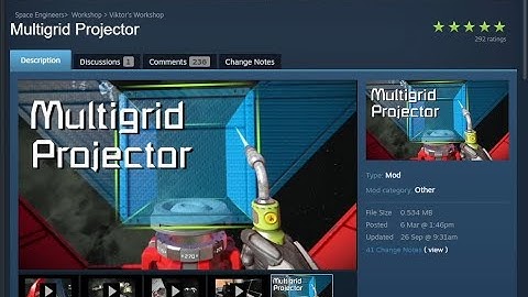 Multi Grid Projector Plug-in - Space Engineers Tutorial