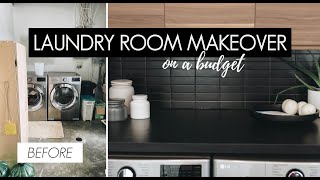 Laundry Room Makeover on a Budget