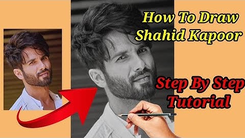 How To Draw Shahid Kapoor || Step By Step Tutorial || Full Sketch Outline for Beginners
