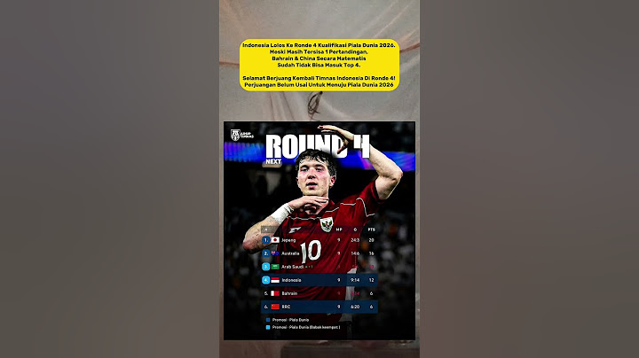 Indonesia Lolos Round 4 Kualifikasi Piala Dunia