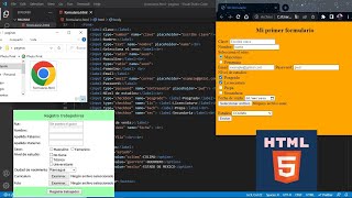 2.Creación de formularios en HTML usando diferentes type en input