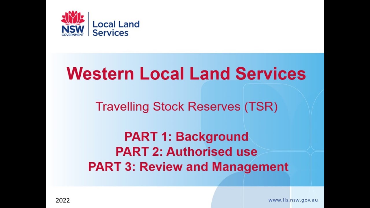 local land services travelling stock reserves