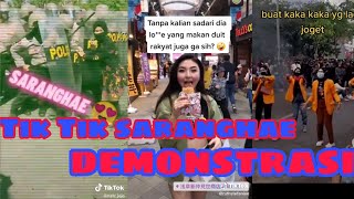 Kompilasi TikTok viral saat demo tolak omnibus law