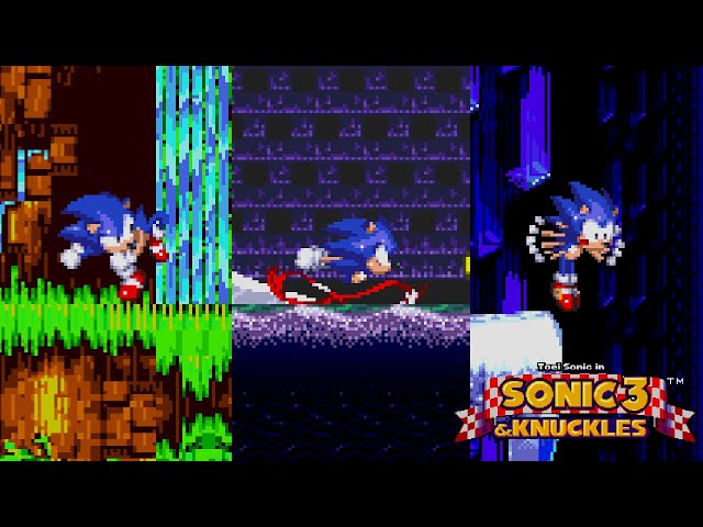 Sonic Hacks ✪ Dark Sonic 3 & Knuckles 