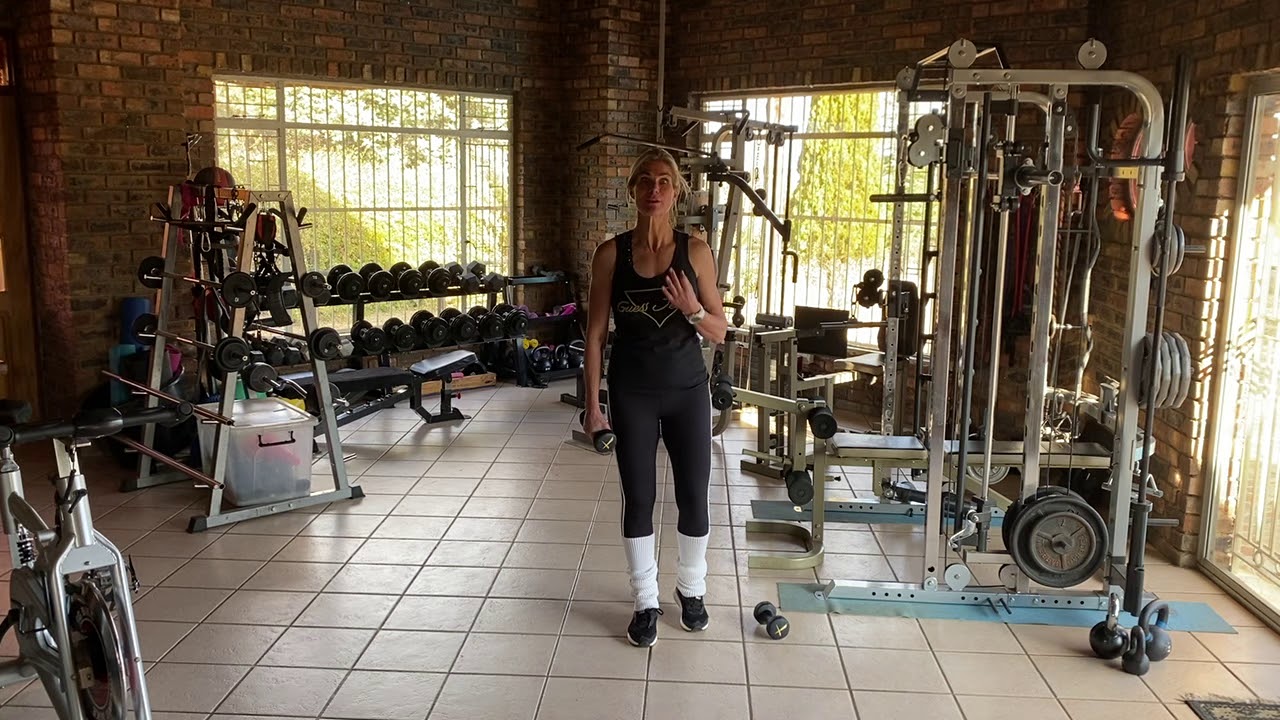 Shoulder: Reverse raise - palms forwards (hands supinated) : Gym/Home Training