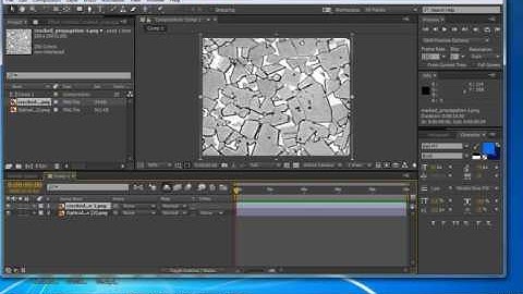 reflection on floor  after effect