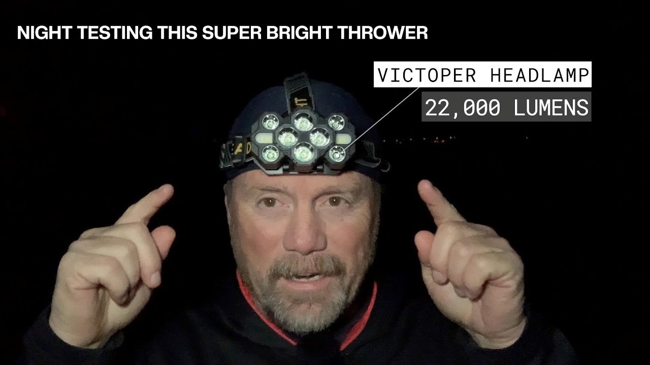 Night Testing This Beast Headlamp ~ Victoper 22,000 Lumen Headlamp