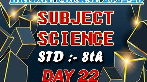 CLASS 8/SCIENCE/DAY 22/ACTIVITY SHEET 22/BRIDGE COURSE/2022-23/ANSWER/ENGLISH MEDIUM/SEMI ENGLISH/