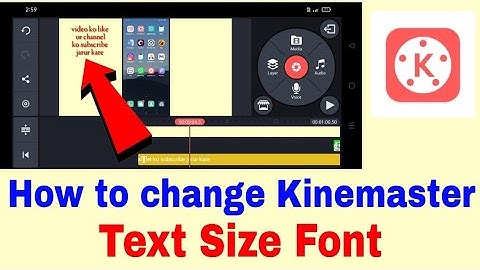 kinemaster me text ka font kaise change kare।। how to change text font in kinemaster