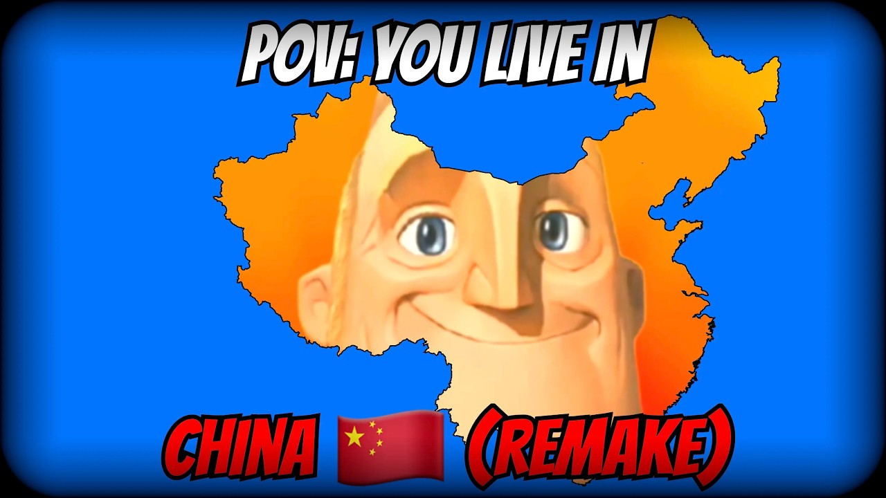 Mr Incredible becoming canny/uncanny mapping (You live in China 🇨🇳) (REMAKE)