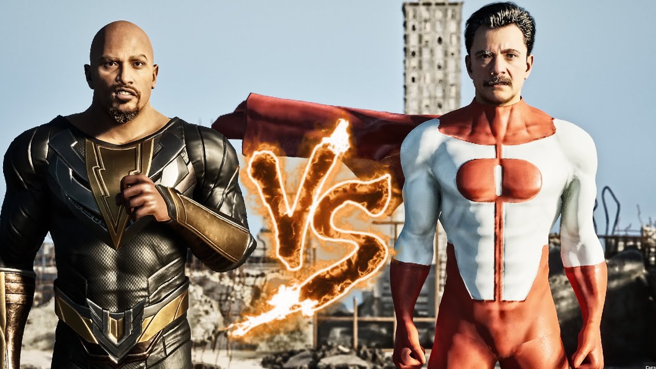 Black Adam Vs Omniman Epic Battle